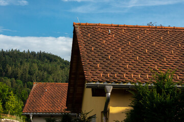 Dachziegel Hausdach