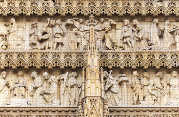 Architectural detail of the Dom of Cologne, Germany