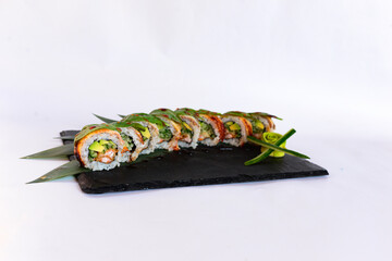 Sushi rolls japanese cuisine restaurant menu food