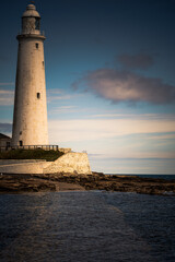 Fototapeta premium lighthouse at sunset