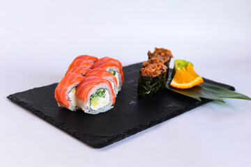 food dish sushi cocktails menu fish rolls 