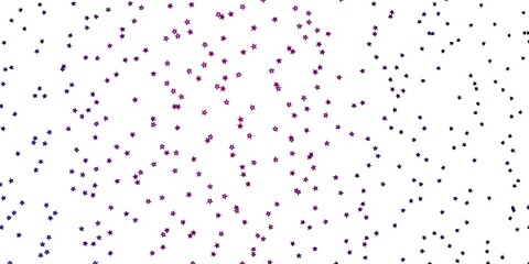 Dark Purple, Pink vector texture with beautiful stars. Colorful illustration in abstract style with gradient stars. Best design for your ad, poster, banner.