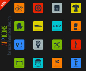 Bycicle simply icons