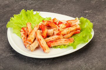 Natural luxury crab meat fillet