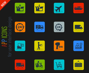 Delivery simply icons