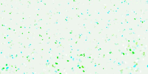 Light green vector texture with memphis shapes.