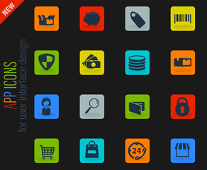 E-commerce simply icons