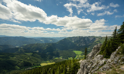 Scenic view of mountain against sky