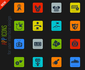 football icon set