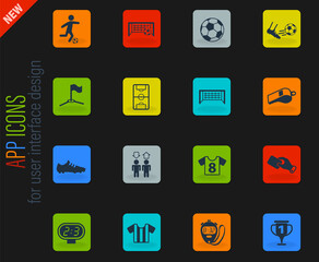 football icon set