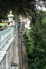 Gusseisernes Geländer im Schloss Weilburg