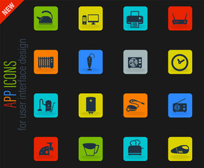 Home applicances simply icons