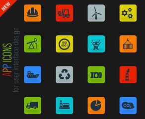 industry icon set