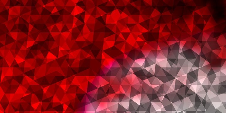 Light Red vector background with polygonal style.