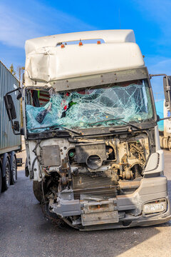 Truck injured in an accident