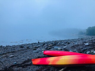kayak on the lake