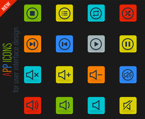 Media player icons