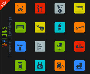 sport icon set