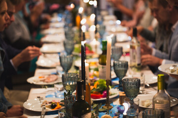 Wedding Banquet. Table close-up