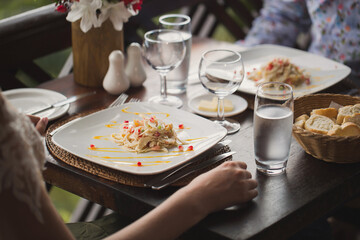 Millionaire salad in Mauritius