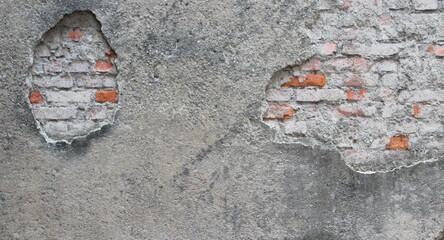 Muro in mattoni - Vintage e danneggiato