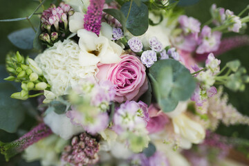 Obraz na płótnie Canvas Wedding bouquet close-up.