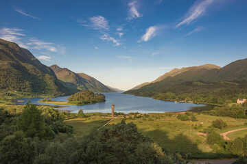 loch shiel in the western highlands of scotland