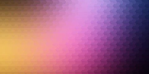Dark Pink, Yellow vector background with lines. Modern abstract illustration with colorful lines. Template for your UI design.