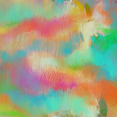 Abstract artwork soft focus modern trending background hand painted art in radiant and pastel colors exciting and vibrant design