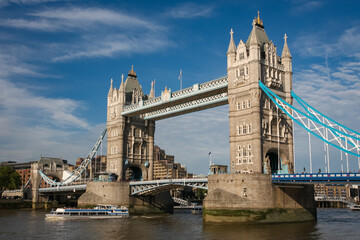 Famous Tower Bridge in London, England