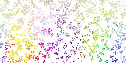 Fototapeta premium Light multicolor vector background with random forms.