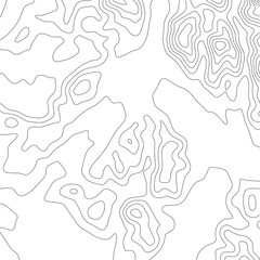 Abstract Topographic Contour Map Template. Abstract composition of black circles and lines on a white background. EPS10 Vector