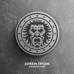 Shield icon, Flat style, vector