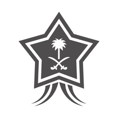 saudi arabia national day, star flag national emblem silhouette style icon