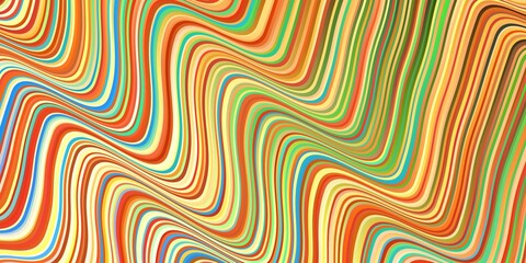 Fototapeta premium Light Multicolor vector background with wry lines.