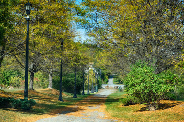 Autumn Park in Ticonderoga new york