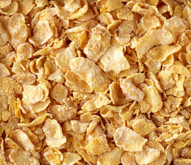 sweet corn flakes background