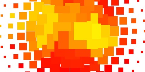 Light Orange vector backdrop with rectangles. Colorful illustration with gradient rectangles and squares. Template for cellphones.