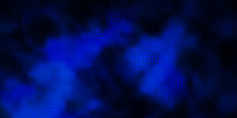 Dark BLUE vector background with bubbles. Abstract illustration with colorful spots in nature style. Design for your commercials.
