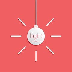 lamp, light vector icon