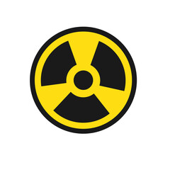 Vector symbols of radiation. Illustration in a flat style.