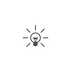 light bulb vector icon