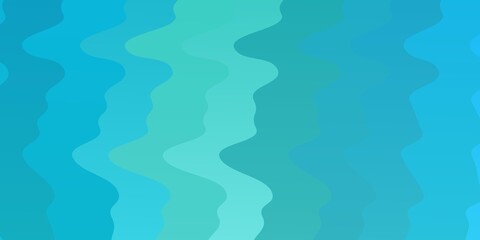 Light Blue, Green vector background with bent lines. Colorful illustration with curved lines. Design for your business promotion.
