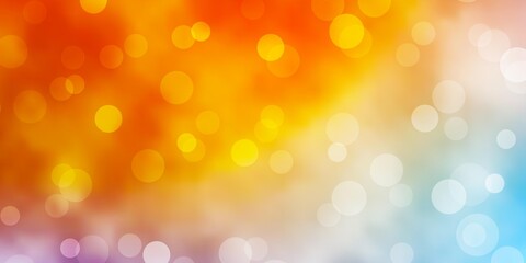 Light Blue, Yellow vector background with spots. Modern abstract illustration with colorful circle shapes. Pattern for business ads.