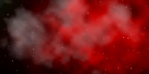 Dark Green, Red vector texture with beautiful stars. Colorful illustration with abstract gradient stars. Best design for your ad, poster, banner.