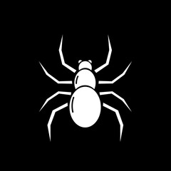A vector illustration of a classic iconic spider