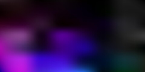 Dark multicolor vector blur template.