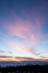 Fototapeta premium Sunset View from the summit of Haleakala, Maui, Hawaii