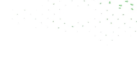 Light Green vector pattern with feminism elements.