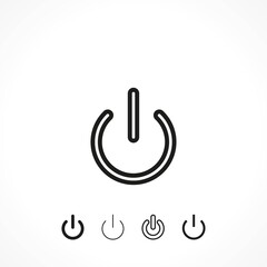 Power - vector icon set